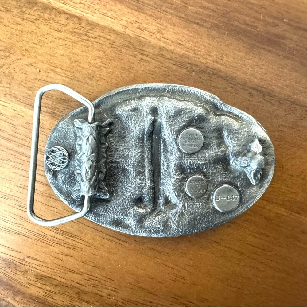 Vintage Challenger Space Shuttle Belt Buckle